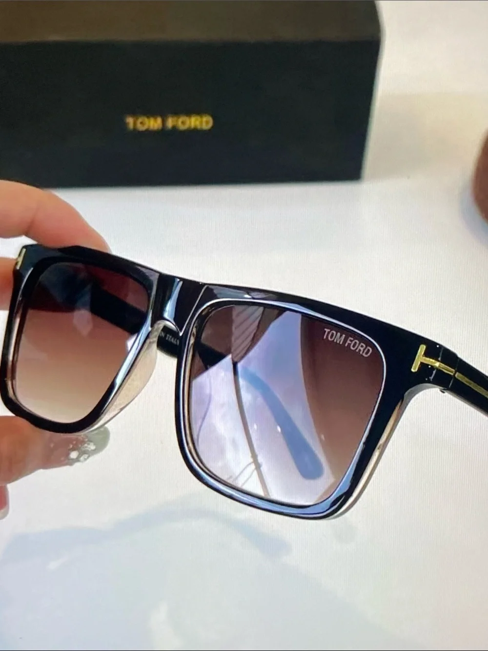 Tom Ford Square Frame Sunglasses with Original Case